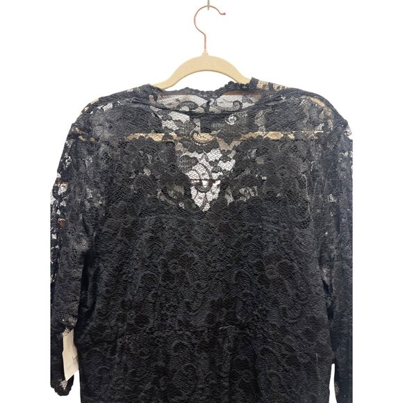 Karen Kane NWT Black Lace Scalloped Sheath Dress - Picture 8 of 10